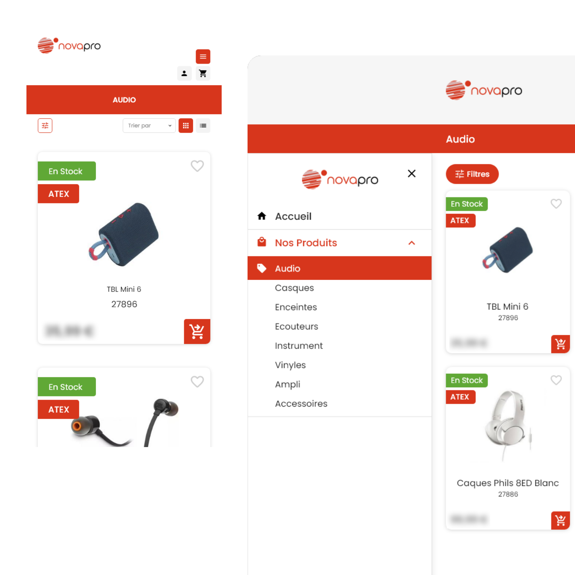 Interface de la plateforme E-commerce B2B SaaS